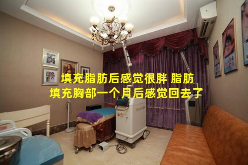 填充脂肪后感觉很胖 脂肪填充胸部一个月后感觉回去了